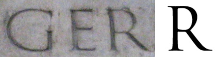 The lettering on the column of Trajan were brushed on, then chiseled