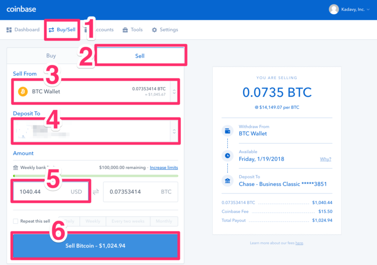 coinbase withdraw bitcoin to usd