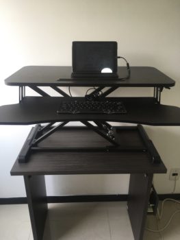 standing/sitting adjustable desk
