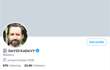kadavy's blank twitter profile
