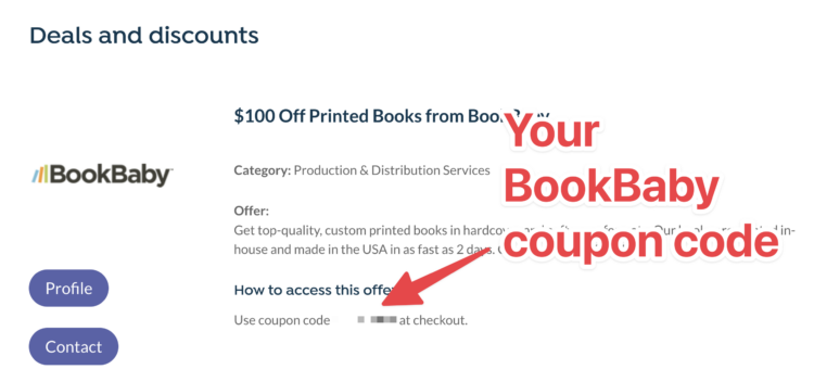 bookbaby promo code copy