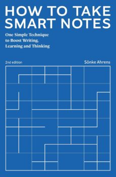 How to take smart notes best productivity books