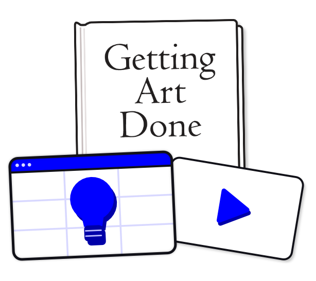 The 2017 Getting Art Done draft, the Idea Triage spreadsheet, and a screencast tutorial.