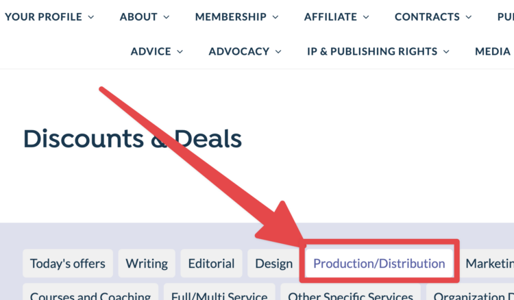 Under discounts and deals click on production/distribution to find your Lulu coupon code