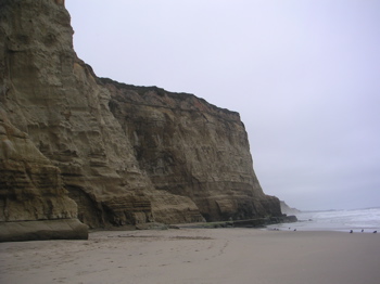 Pomponio State Beach Cliffs
