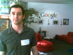 David Kadavy in the waiting room at Google