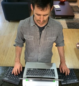 A "truly split" keyboard lets you keep your arms by your sides, where they belong.