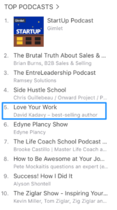 Love Your Work ranked in Careers on iTunes
