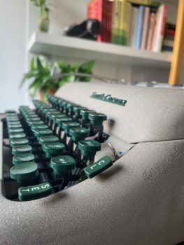 smith corona super typewriter profile