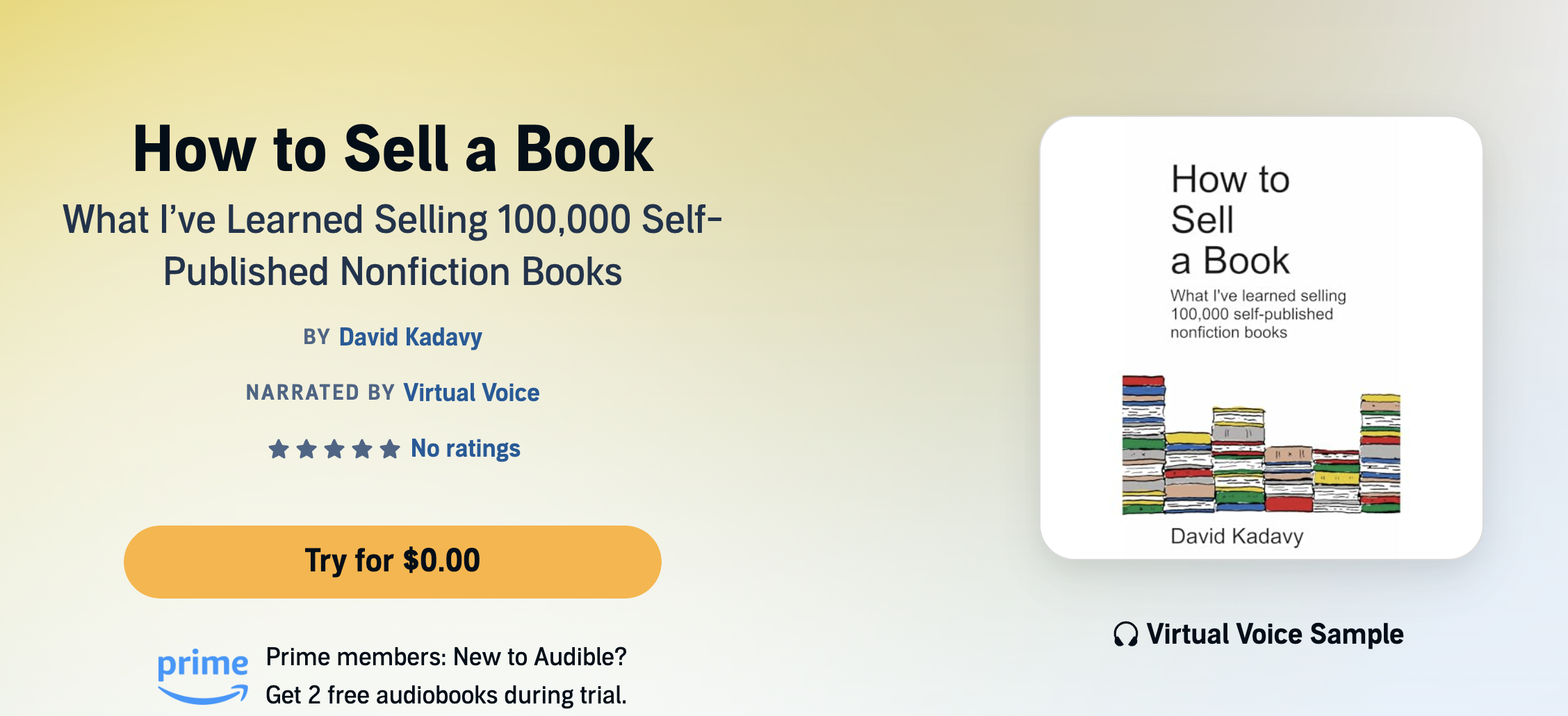Introducing: How to Sell a Book on (AI narrated) audiobook