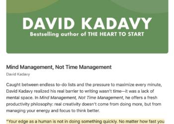 Mind Management, Not Time Management free Readwise cover